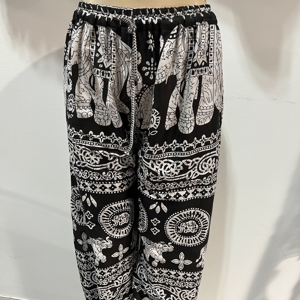 Unisex handmade boho hippie aladdin alibaba harem yoga pants one size women men